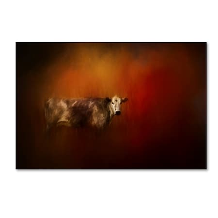 Jai Johnson 'A Cow In Autumn' Canvas Art,16x24